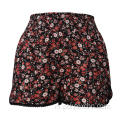 Dames short met hoge taille, wijde pijpen